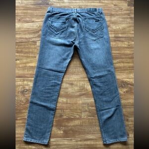 F. U. S. A. I. Fusai Mens Medium Wash Gray Slim Stretch Jeans Pants Sz 38 x 33